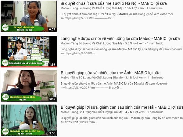 Có mẹ nào dùng Mabio chưa? Có ai uống Mabio chưa? Youtube