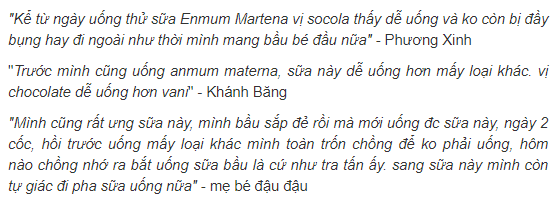 Đánh giá sữa bầu Anmum Materna hương sô-cô-la có tốt không?