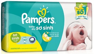 Tã dán sơ sinh Pampers Baby Dry Newborn
