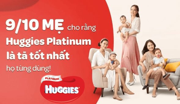 90% bà mẹ tin dùng Huggies Platinum
