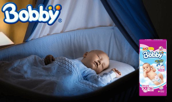 Nên chọn bỉm Bobby vào ban đêm cho bé nhé!