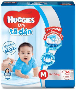 Tã bỉm Huggies cho bé