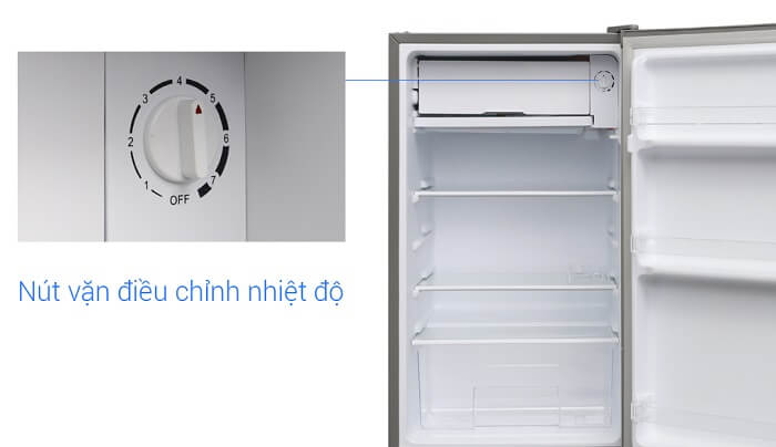 Núm điều chỉnh nhiệt độ của tủ lạnh mini Electrolux EUM0900SA