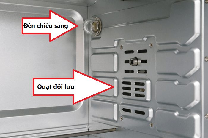 Đèn và quạt đối lưu lò nướng bánh bông lan tốt và rẻ - Sanaky VH5099S2D (50 lít)