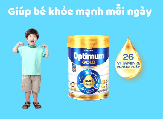 Sữa Optimum Gold 2 cho bé khỏe mạnh mỗi ngày