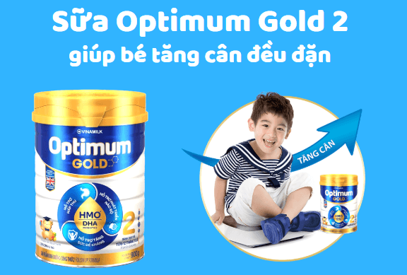 Sữa Optimum Gold 2 có tăng cân không