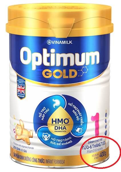 Sữa bột Optimum Gold 1 400g