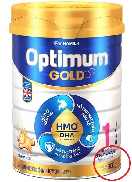 Sữa bột Optimum Gold 1 900g