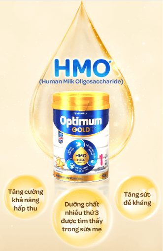 Sữa Optimum Gold 1 có chứa HMO