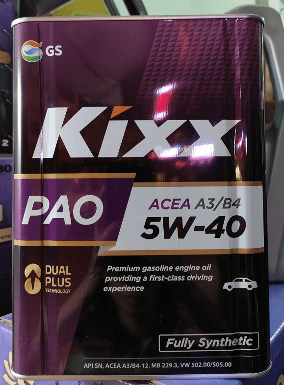 Dầu nhớt ô tô Kixx 5W40 PAO ACEA A3/B4 (Full Synthetic)