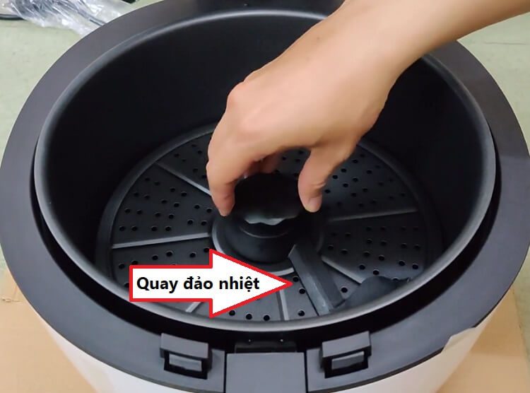 Tay quay đảo nhiệt của nồi chiên không dầu Nine Shield