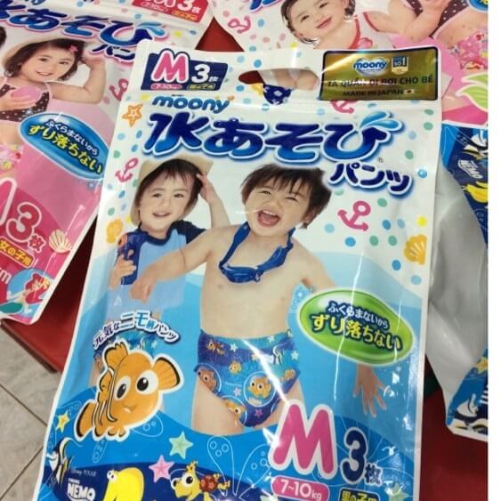 Bỉm bơi cho bé Moony của Nhật