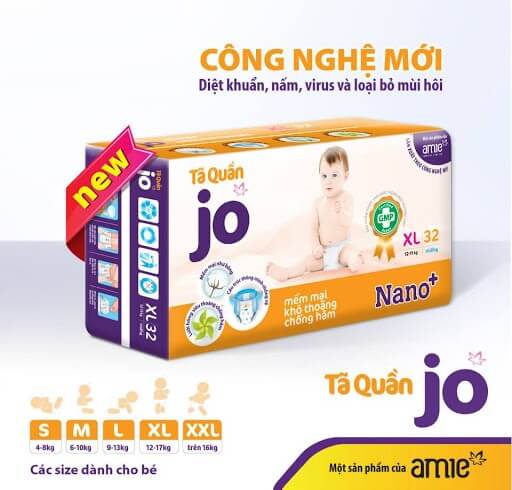 Bỉm Jo thương hiệu của Việt Nam sản xuất
