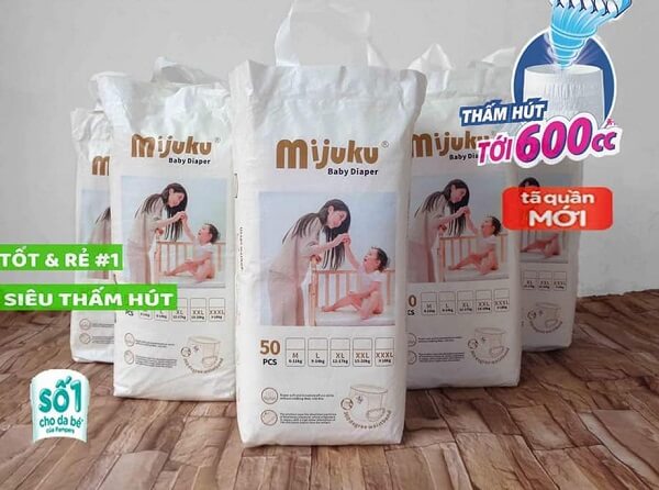 Bỉm Mijuku thương hiệu của Việt Nam sản xuất