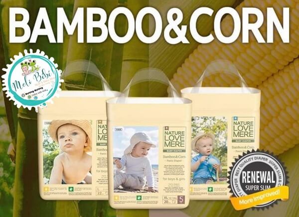 Bỉm Nature Love Mere Bamboo&Corn (cho bé nhạy cảm)