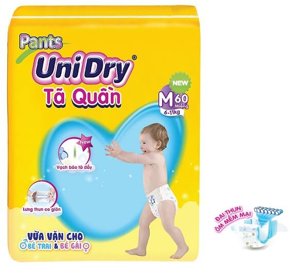 Bỉm Unidry thương hiệu của Việt Nam sản xuất