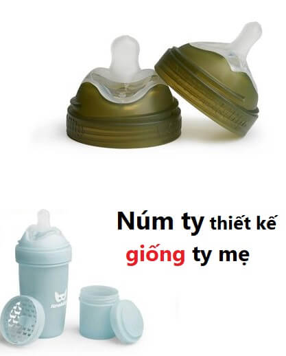 Bình sữa Herobility núm ty