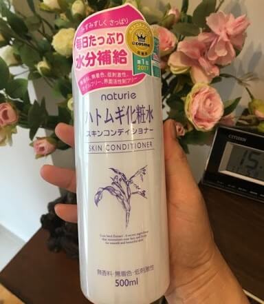 Review nước hoa hồng toner Naturie Hatomugi