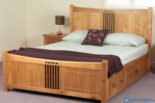 Chọn chất liệu giường ngủ bằng gỗ tự nhiên