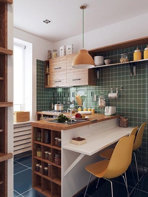 Thiết kế nội thất nhà bếp cho nhà nhỏ hình 9