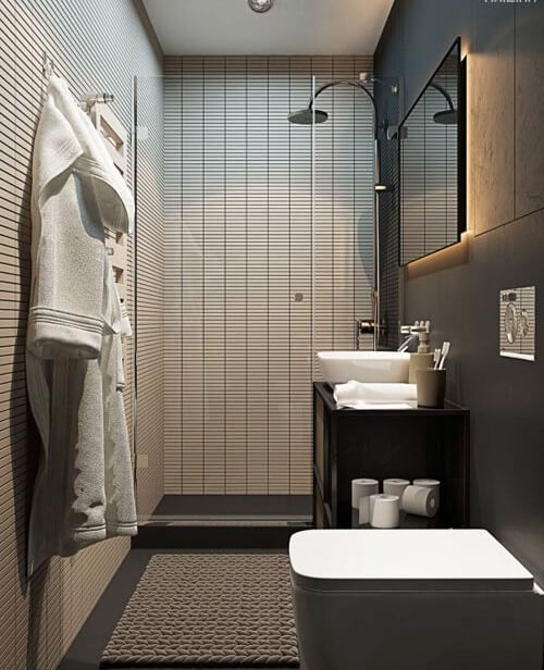 Thiết kế nội thất nhà vệ sinh cho không gian nhỏ hình 2