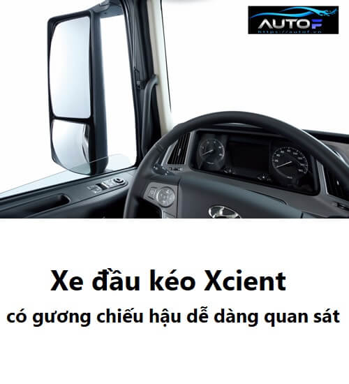 Xe đầu kéo Hyundai Xcient gương chiếu hậu