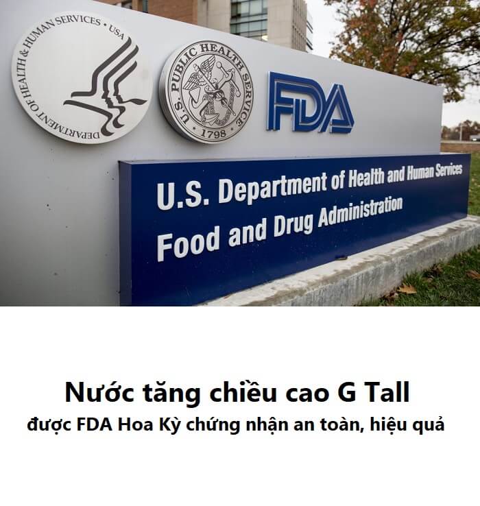 Tăng chiều cao G tall chứng nhận FDA Hoa KỲ