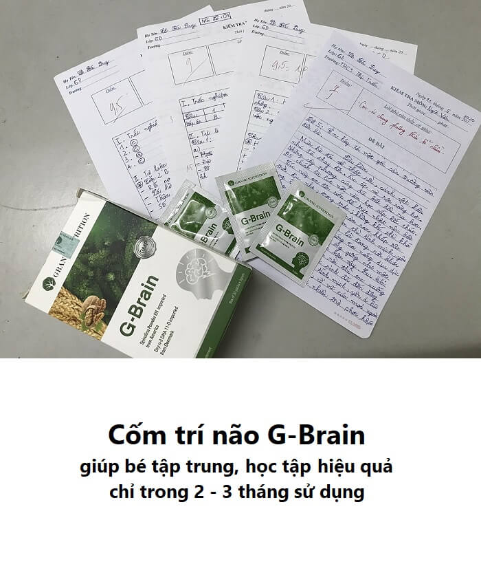 Review Cốm trí não G Brain hình 18