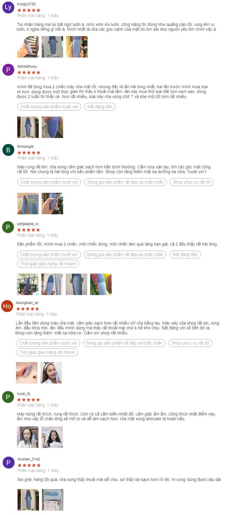 Review máy rửa mặt Mirae đánh giá từ phía người sử dụng