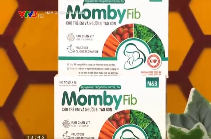 Review thuốc trị táo bón Momby Fib trên VTV3