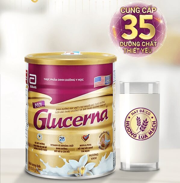 Sữa tiểu đường Glucerna Úc cho người tiểu đường
