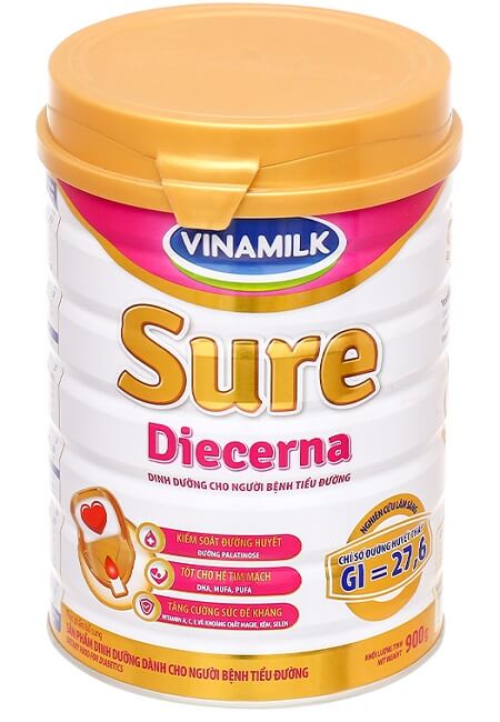 Sữa tiểu đường Vanamilk Sure Diêcrna cho người tiểu đường