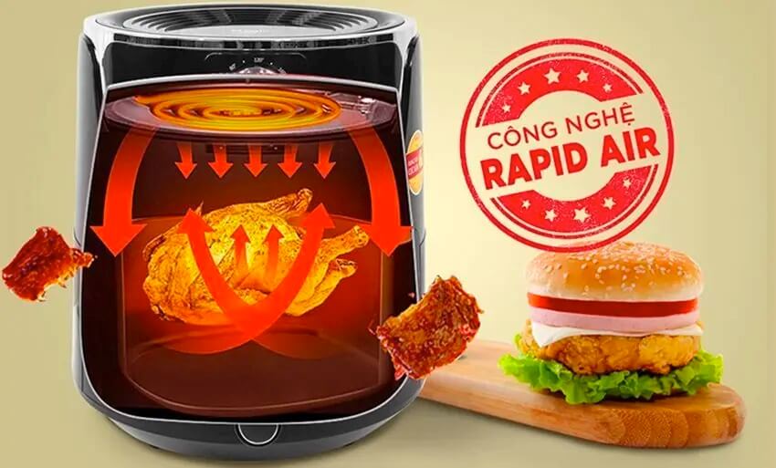 Nồi chiên không dầu Magic công nghệ Rapid Air