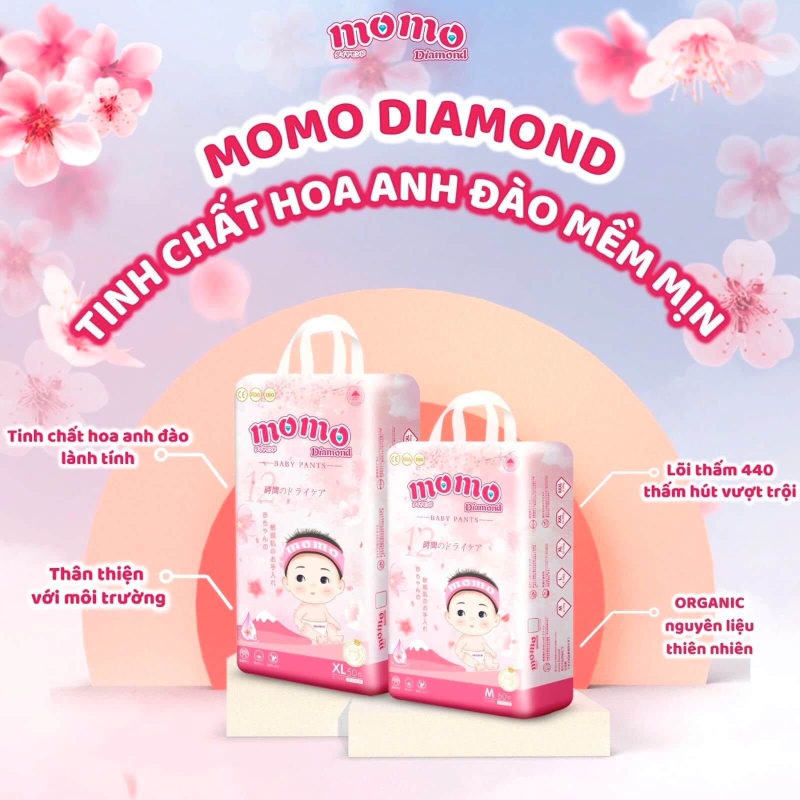 Bỉm Momo Diamond hình 1