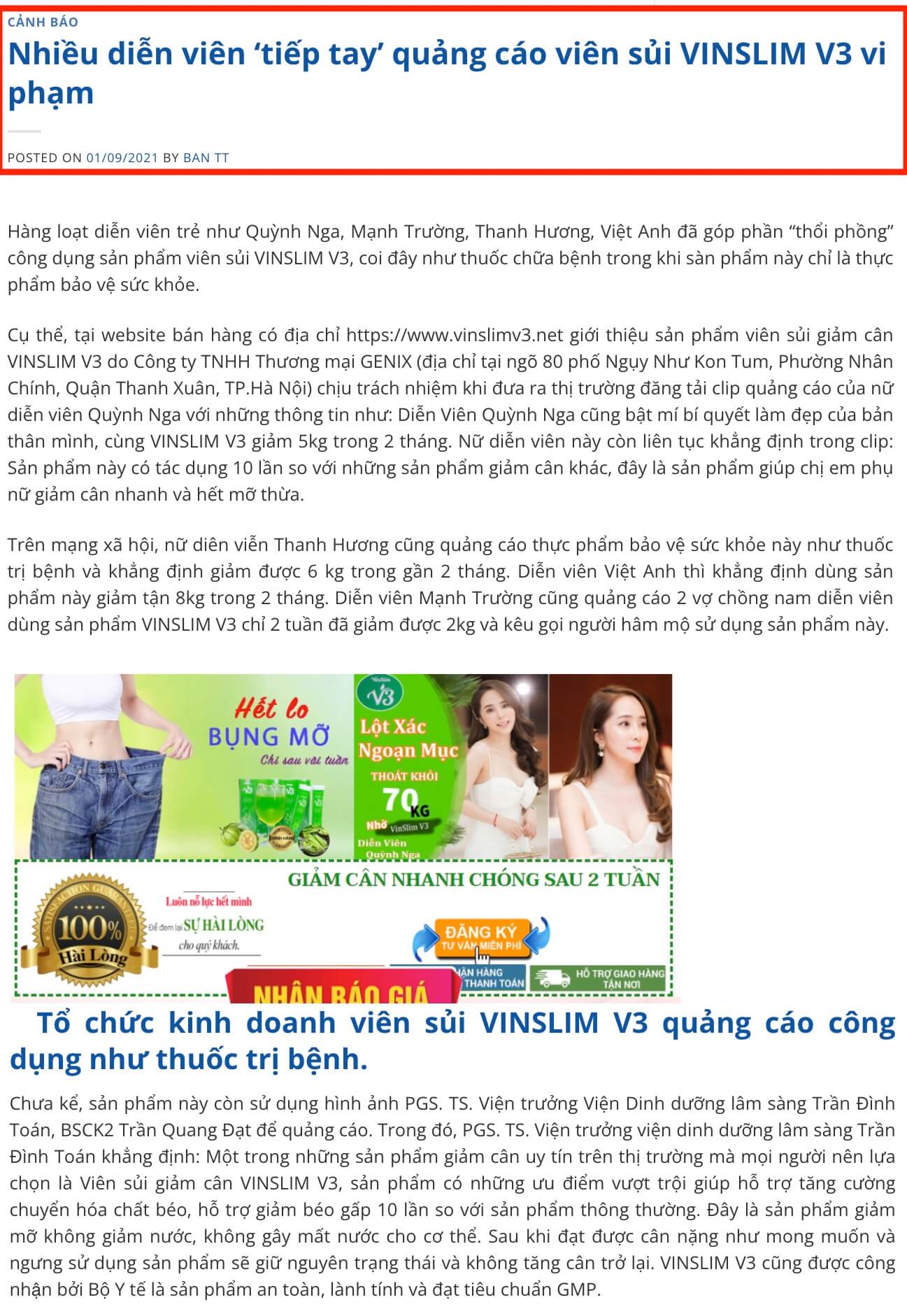 Vinslim V3 lừa đảo hình 6