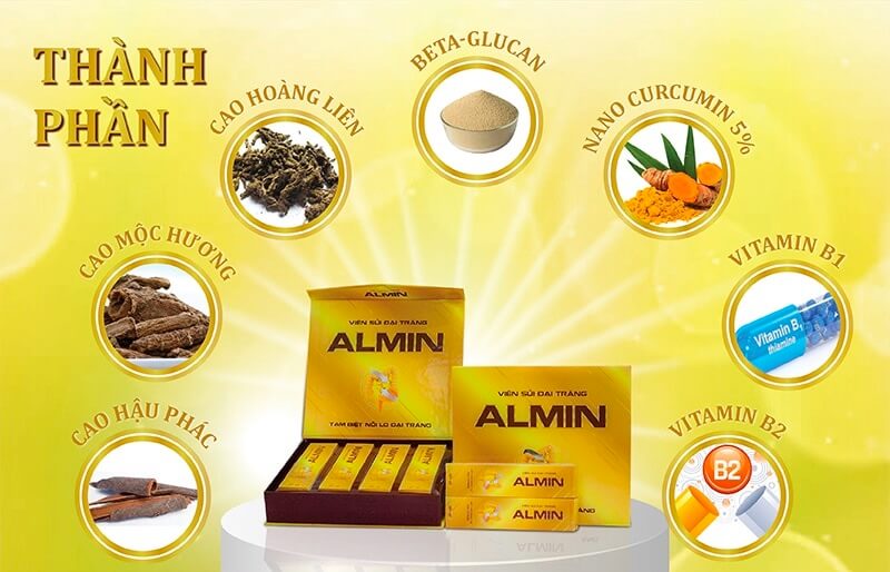 Viên sủi đại tràng Almin hình 2