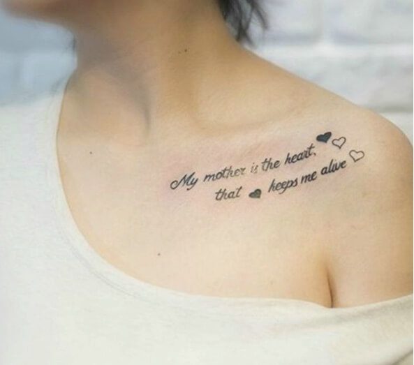 Mini tattoo on shoulder for women figure 27