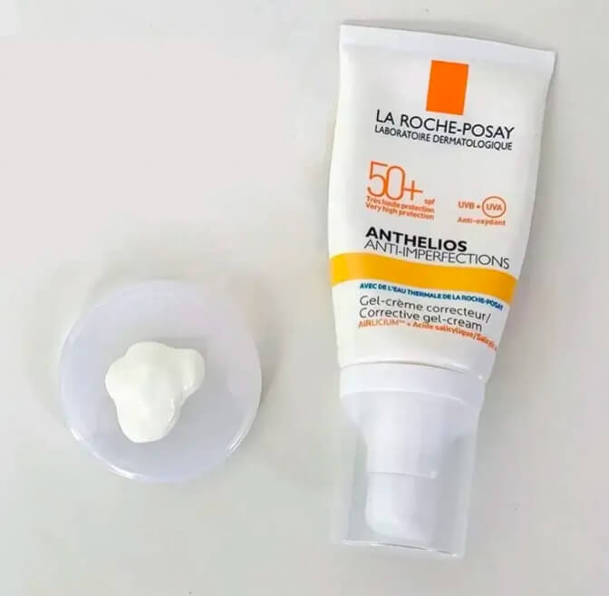 review kem chống nắng la roche-posay anthelios anti imperfection