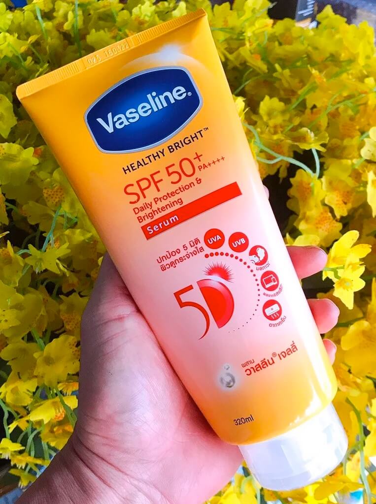 Review kem chống nắng Vaseline cho da mặt, da body, có tốt không, có dùng được cho da mặt hình 9