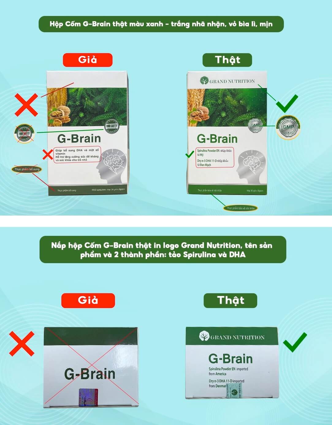Review cốm trí não G-Brain có tốt không thật giả hình 3