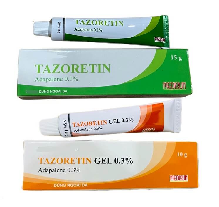 Tazoretin 0.3% gel công dụng giá bao nhiêu có trị mụn ẩn không hình 3