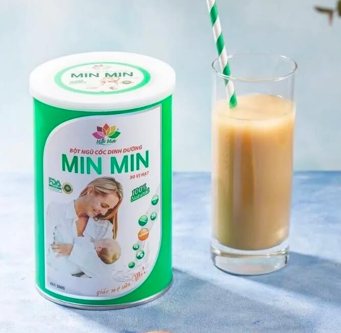 Cách pha ngũ cốc lợi sữa Minmin cho mẹ sau sinh hình 2