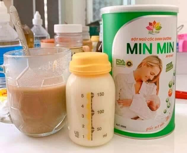 Cách pha ngũ cốc lợi sữa Minmin cho mẹ sau sinh hình 6