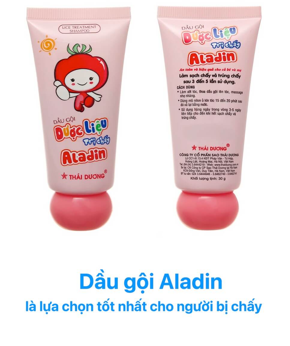 REVIEW dầu gội trị chấy Aladin có tốt không - của nước nào | Loại bỏ chấy, trứng chấy hiệu quả, tuýp 30g hình 9