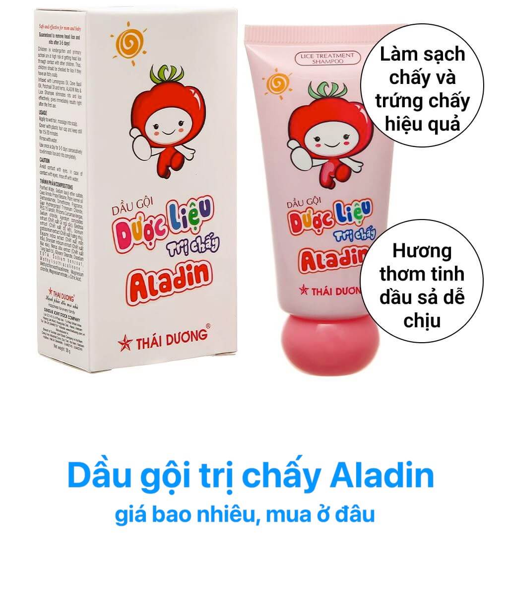 REVIEW dầu gội trị chấy Aladin có tốt không - của nước nào | Loại bỏ chấy, trứng chấy hiệu quả, tuýp 30g hình 3