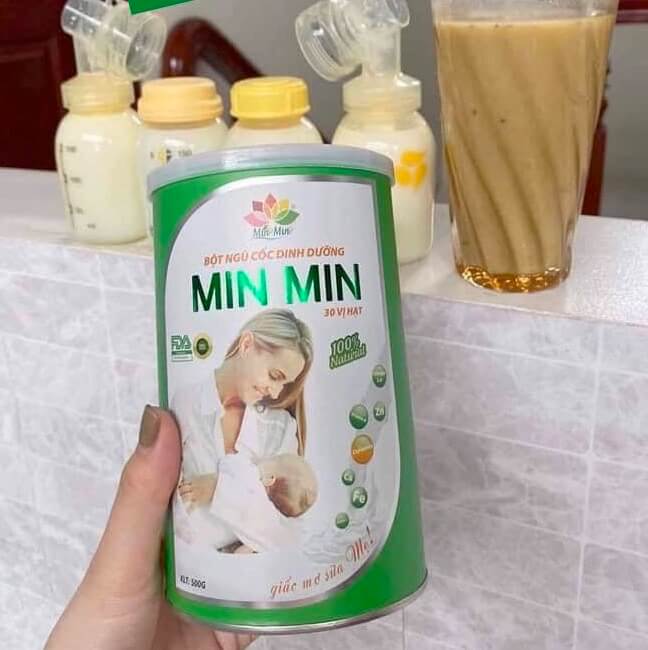 Review ngũ cốc lợi sữa Minmin cho mẹ sau sinh có tốt không, giá bao nhiêu hình 25
