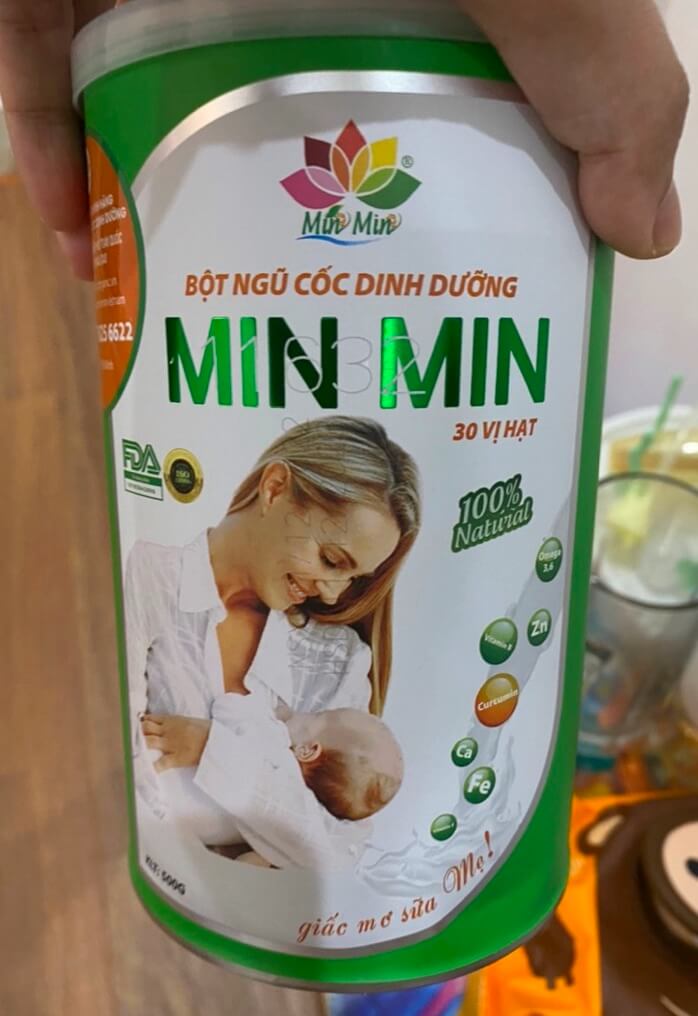 Review ngũ cốc lợi sữa Minmin cho mẹ sau sinh có tốt không, giá bao nhiêu hình 45