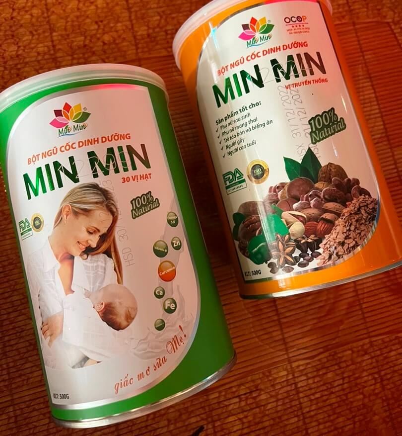 Review ngũ cốc lợi sữa Minmin cho mẹ sau sinh có tốt không, giá bao nhiêu hình 34