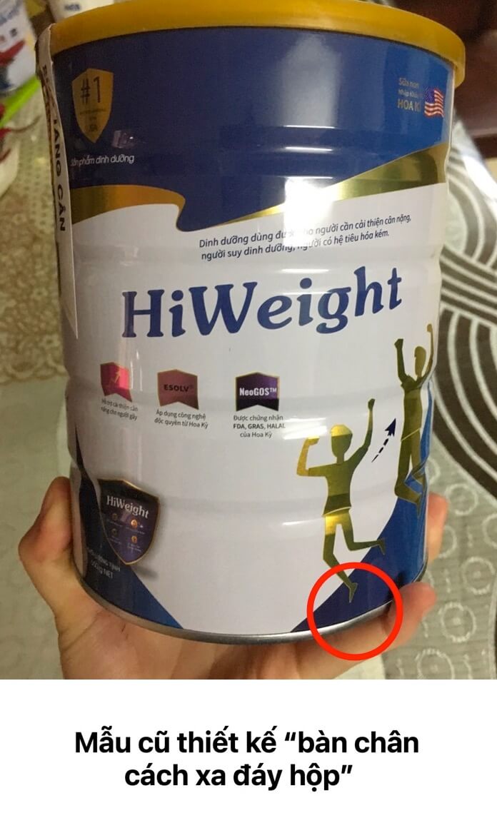 Cách phân biệt sữa Hiweight thật giả hình 19
