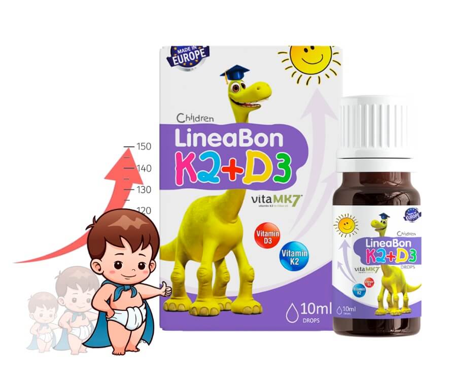 Lineabon K2 D3 cho trẻ sơ sinh có tốt không có tác dụng gì giá bao nhiêu hình 7